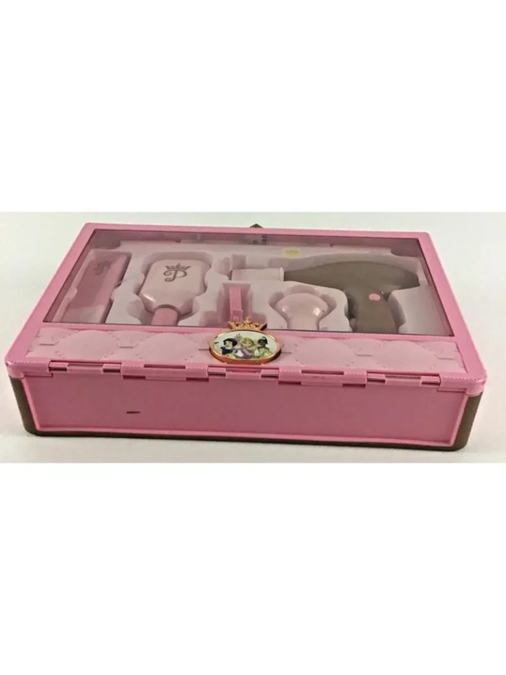 Disney Pretty Princess Hair Salon Kit Carry Along Beauty Tool Case Dryer Toy New